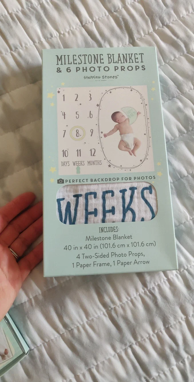 New!Maternity Milestone Blanket & Photo Props Staging Y2K Shabby Aesthetic Retro